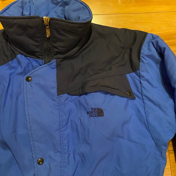 Vintage The North Face Ski Jacket Mountain Size Medium Blue Made In USA - Picture 2 of 16
